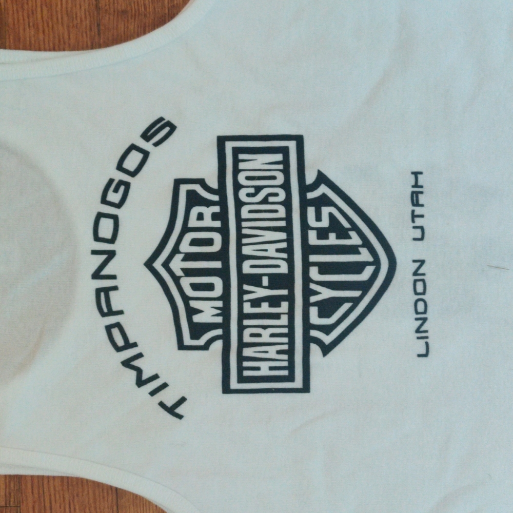 Harley Davidson 2016 Party Timpanogos Women’s Graphic Score Tank Bella Canvas M